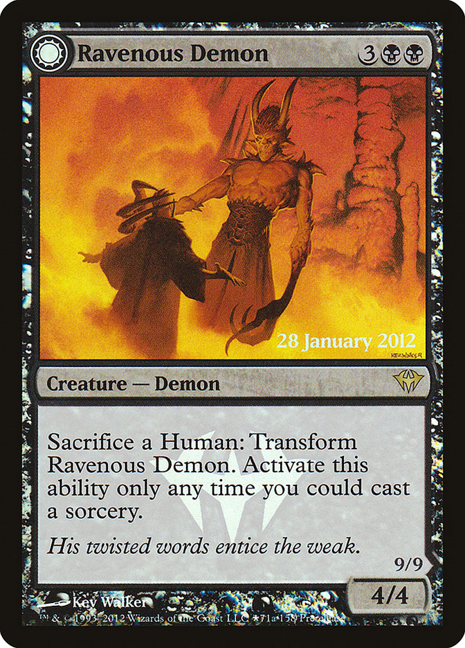 Ravenous Demon // Archdemon of Greed PDKA-71STAR Dark Ascension Promos Magic card