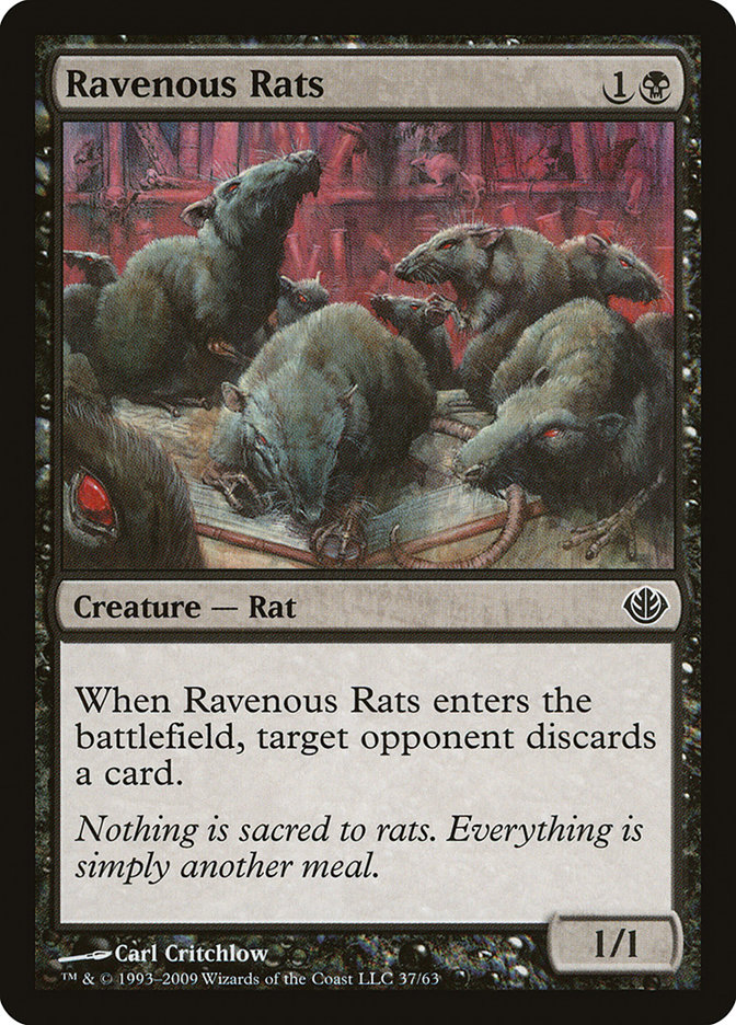 Ravenous Rats DDD-37 Duel Decks: Garruk vs. Liliana Magic card