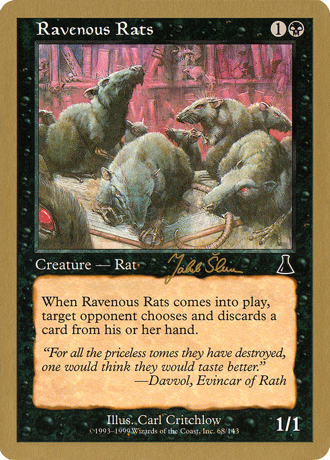 Ravenous Rats WC99-JS68 World Championship Decks 1999 Magic card