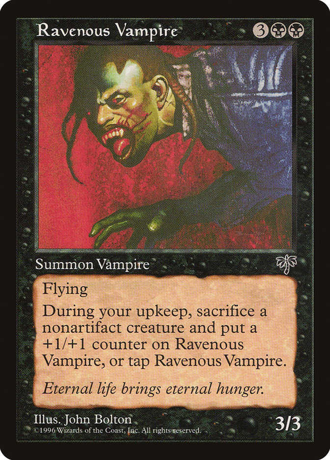Ravenous Vampire MIR-136 Mirage Magic card