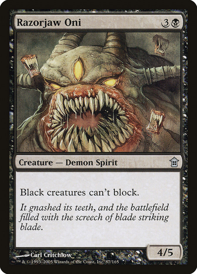 Razorjaw Oni SOK-87 Saviors of Kamigawa Magic card