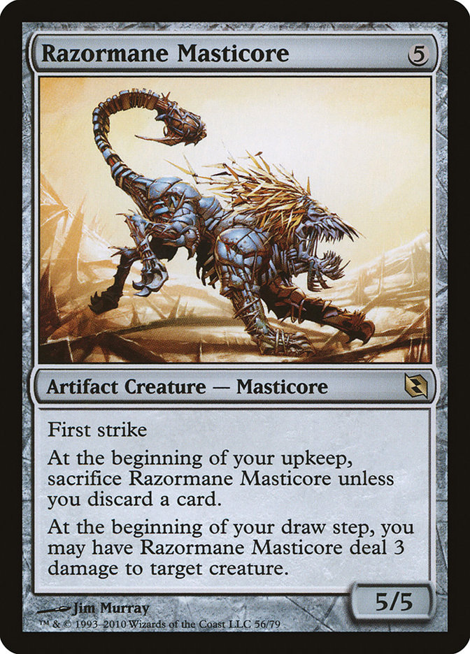 Razormane Masticore DDF-56 Duel Decks: Elspeth vs. Tezzeret Magic card