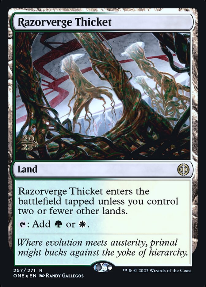 Razorverge Thicket PONE-257S Phyrexia: All Will Be One Promos Magic card