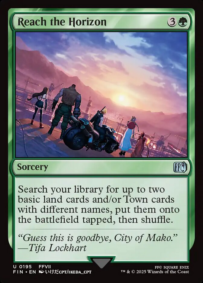 Reach the Horizon FIN-195 Final Fantasy Magic card