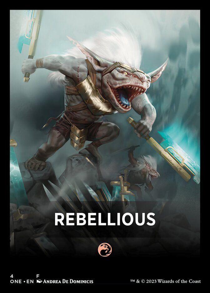 Rebellious FONE-4 Phyrexia: All Will Be One Jumpstart Front Cards Magic card