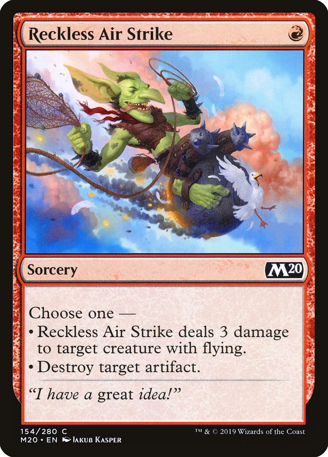Reckless Air Strike M20-154 Core Set 2020 Magic card