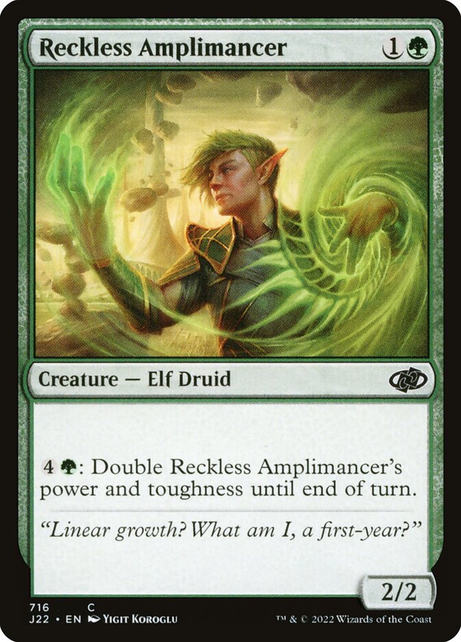 Reckless Amplimancer J22-716 Jumpstart 2022 Magic card