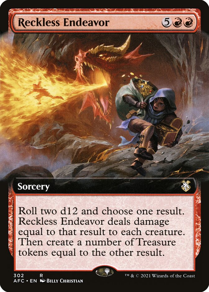Reckless Endeavor AFC-302 Forgotten Realms Commander Magic card