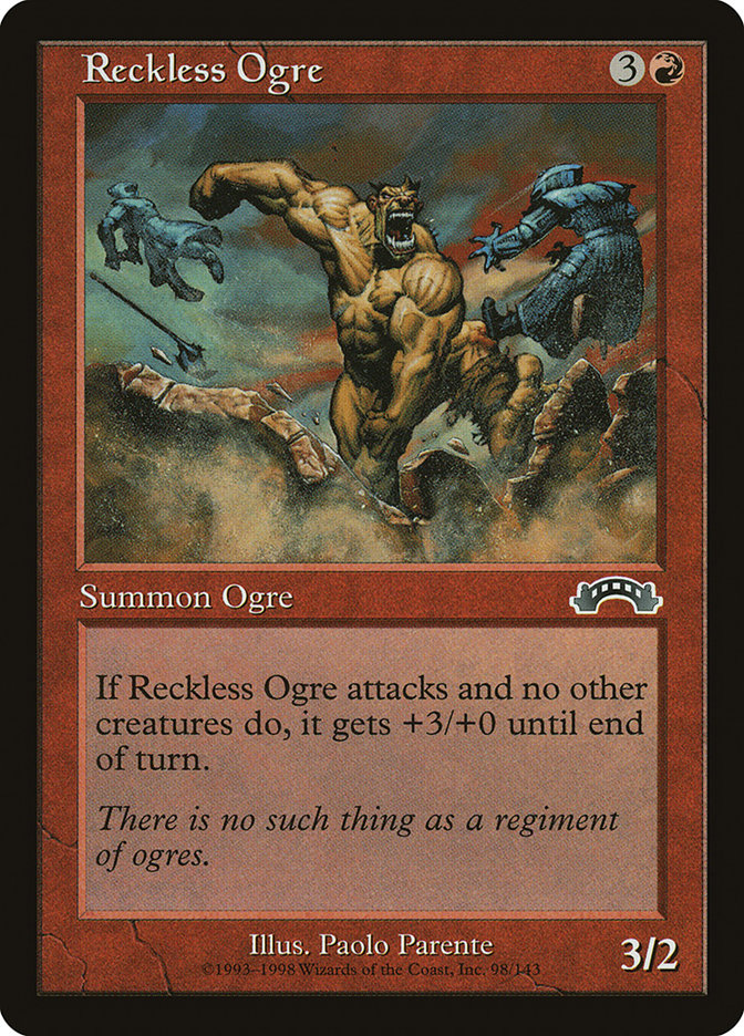 Reckless Ogre EXO-98 Exodus Magic card