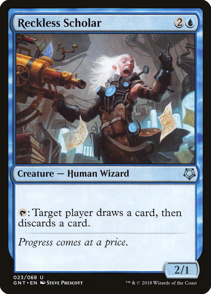 Reckless Scholar GNT-23 Game Night Magic card