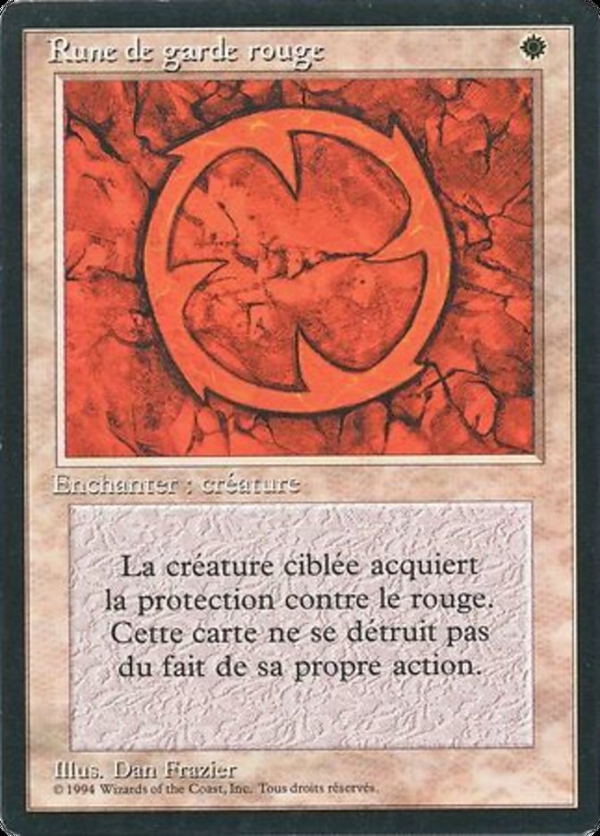 Red Ward FBB-33 Foreign Black Border Magic card
