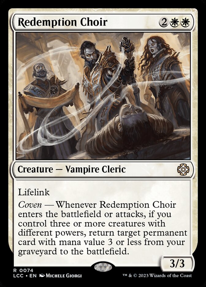 Redemption Choir LCC-74 The Lost Caverns of Ixalan Commander Magic card