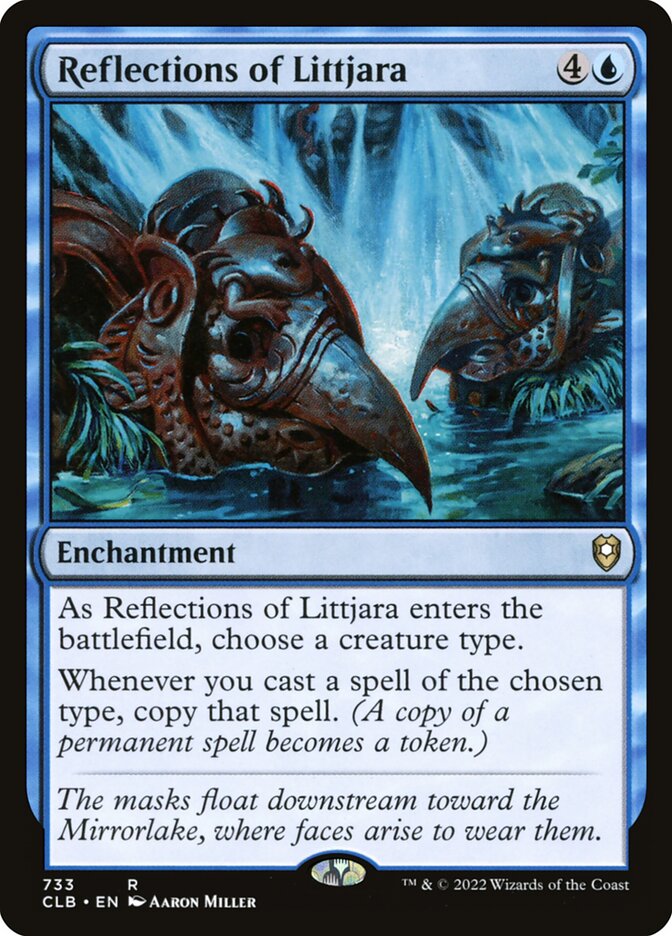 Reflections of Littjara CLB-733 Commander Legends: Battle for Baldur's Gate Magic card