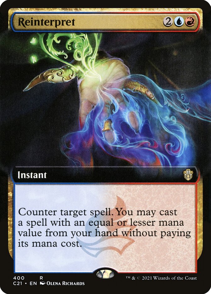 Reinterpret C21-400 Commander 2021 Magic card