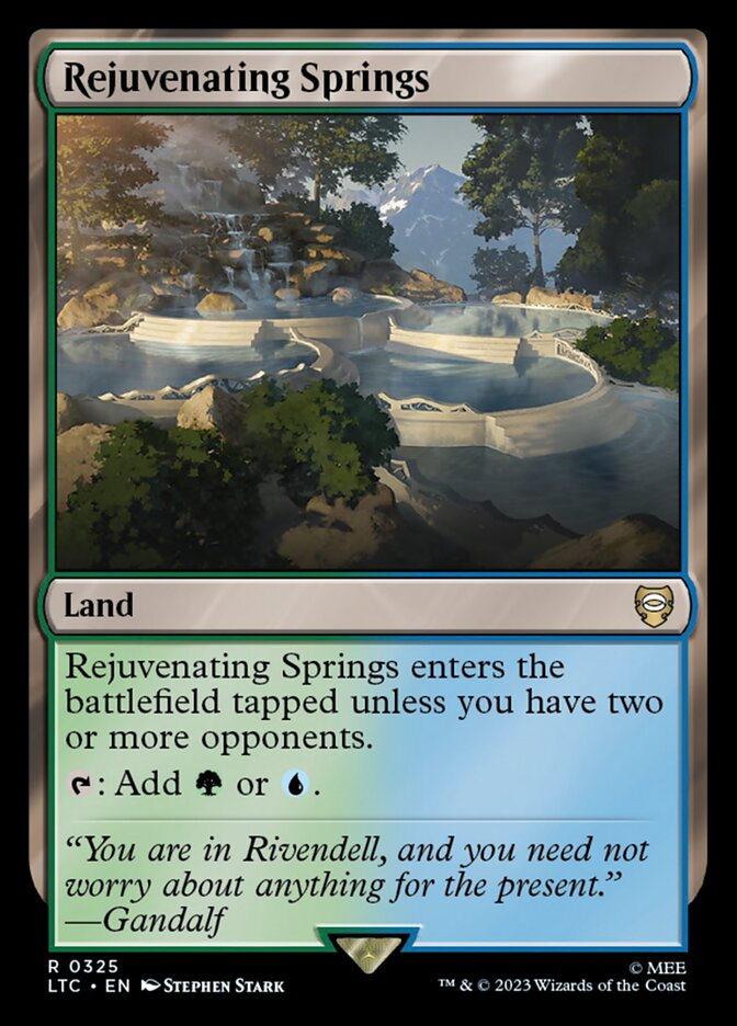 Rejuvenating Springs LTC-325 Tales of Middle-earth Commander Magic card