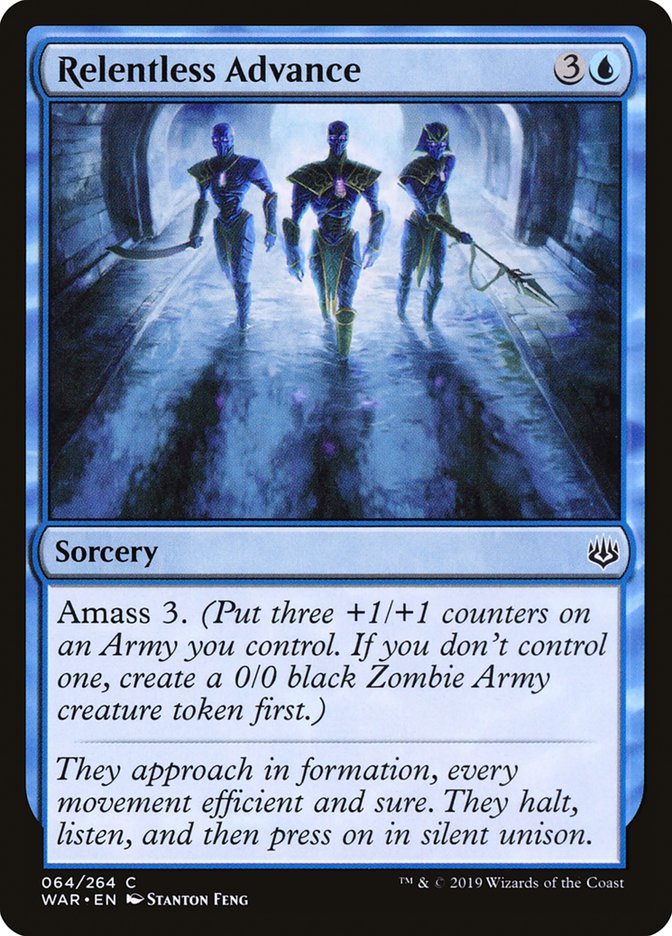 Relentless Advance WAR-64 War of the Spark Magic card