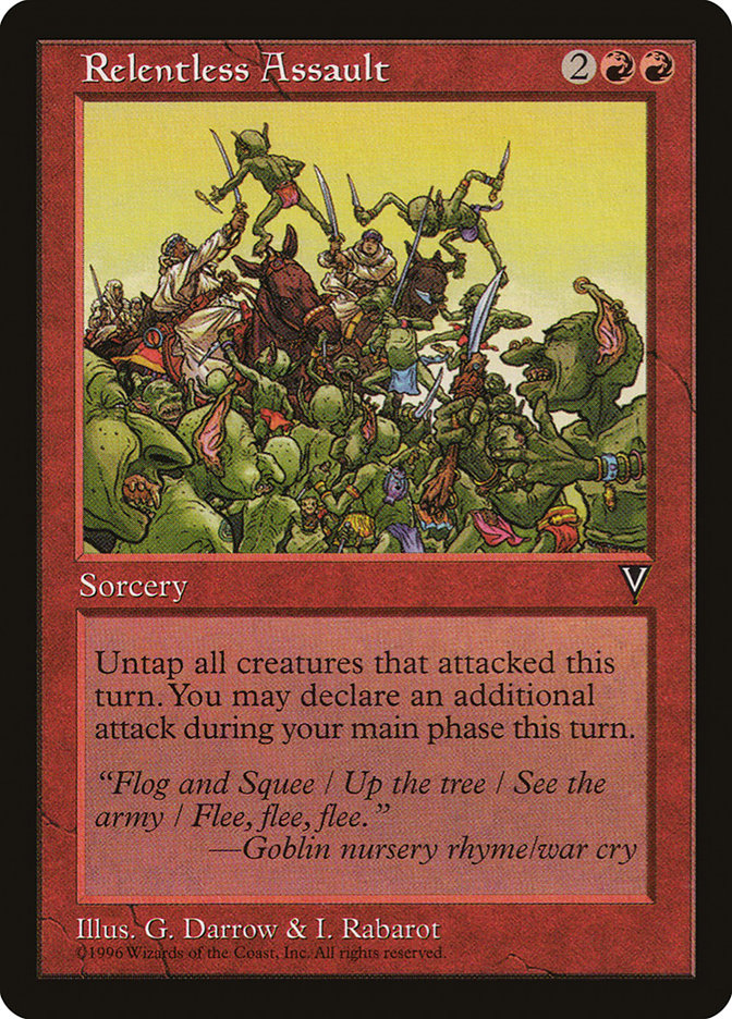 Relentless Assault VIS-91 Visions Magic card