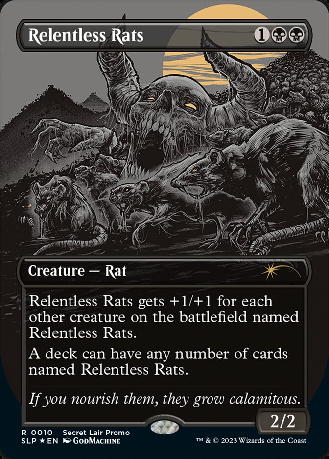 Relentless Rats SLP-10 Secret Lair Showdown Magic card