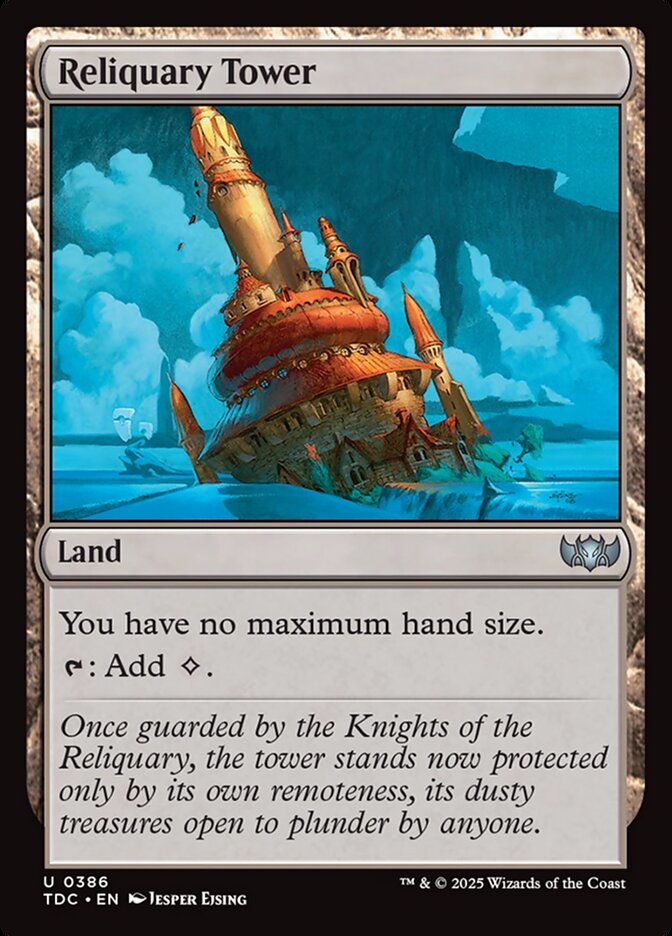 Reliquary Tower TDC-386 Tarkir: Dragonstorm Commander Magic card