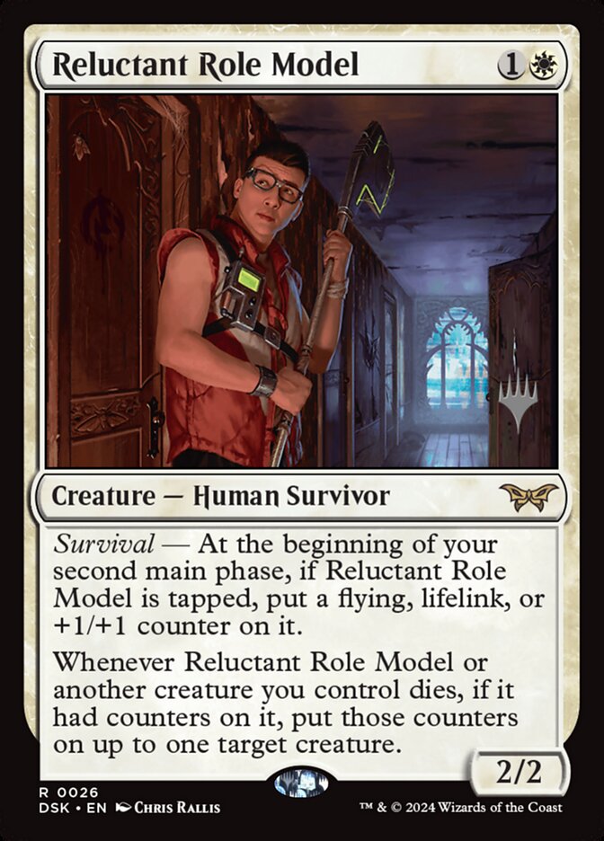 Reluctant Role Model PDSK-26P Duskmourn: House of Horror Promos Magic card