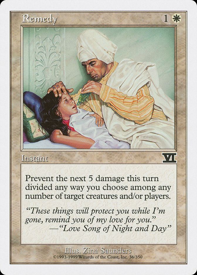 Remedy 6ED-36 Classic Sixth Edition Magic card