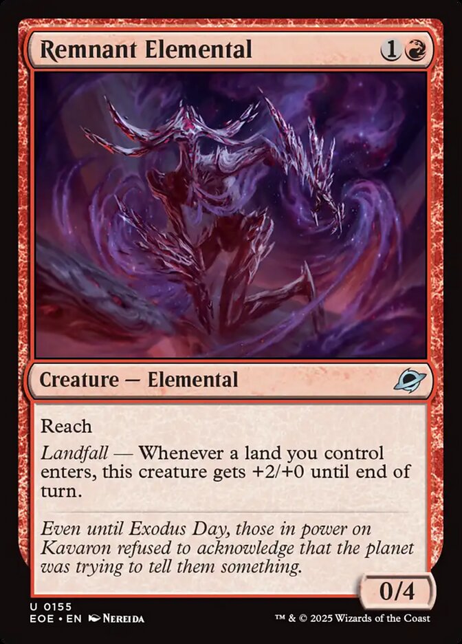 Remnant Elemental EOE-155 Edge of Eternities Magic card
