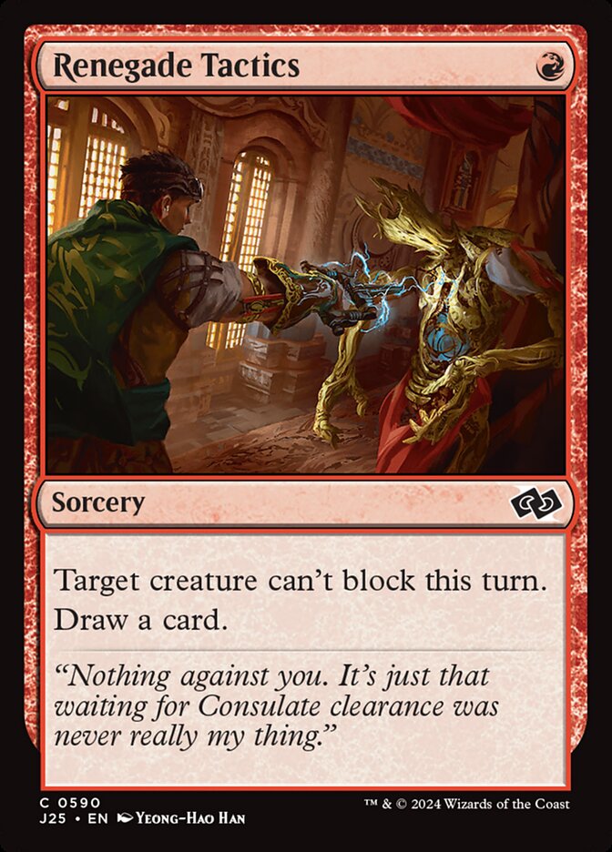Renegade Tactics J25-590 Foundations Jumpstart Magic card