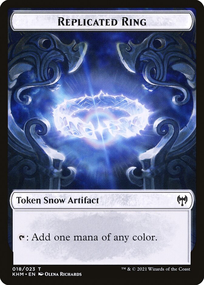 Replicated Ring TKHM-18 Kaldheim Tokens Magic card