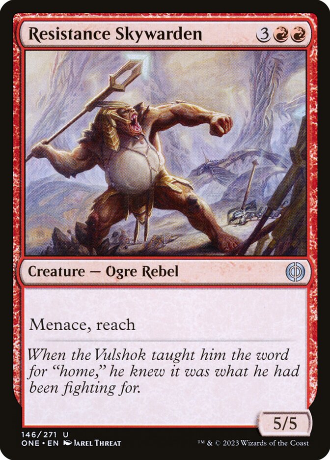 Resistance Skywarden ONE-146 Phyrexia: All Will Be One Magic card