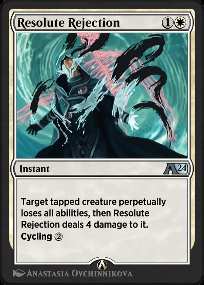 Resolute Rejection YOTJ-2 Alchemy: Outlaws of Thunder Junction Magic card