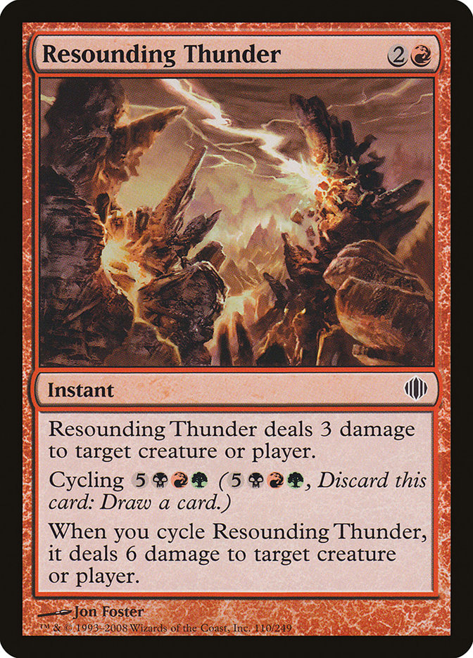 Resounding Thunder ALA-110 Shards of Alara Magic card