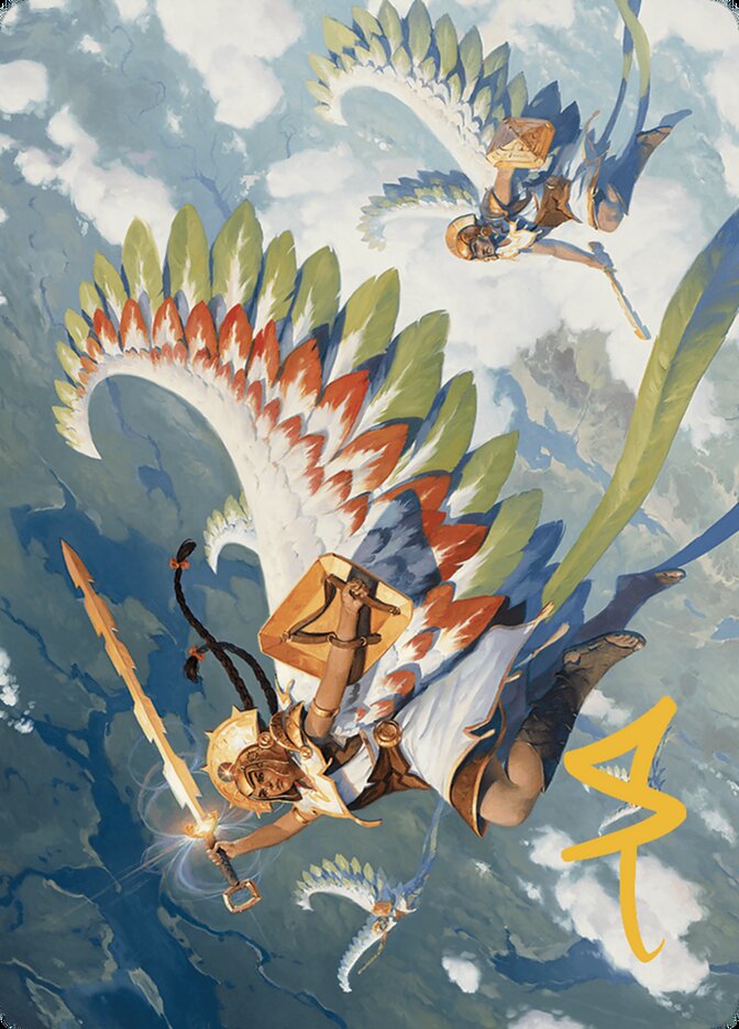Resplendent Angel // Resplendent Angel ALCI-5 The Lost Caverns of Ixalan Art Series Magic card