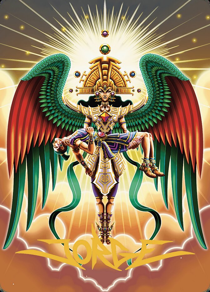 Resplendent Angel // Resplendent Angel ALCI-59 The Lost Caverns of Ixalan Art Series Magic card