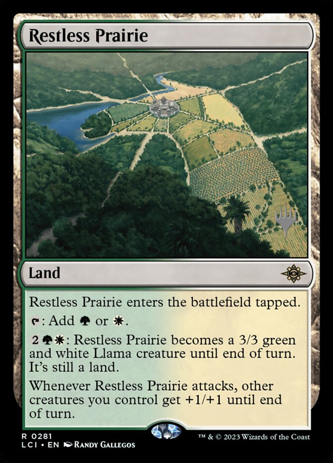 Restless Prairie PLCI-281P The Lost Caverns of Ixalan Promos Magic card