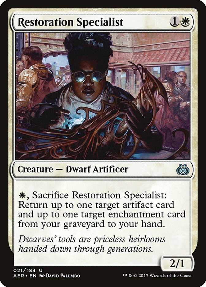 Restoration Specialist AER-21 Aether Revolt Magic card