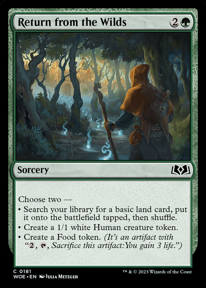 Return from the Wilds WOE-181 Wilds of Eldraine Magic card