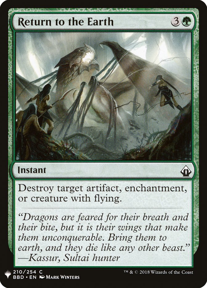 Return to the Earth PLST-BBD-210 The List Magic card