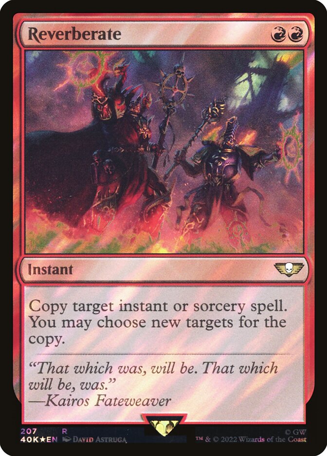 Reverberate 40K-207STAR Warhammer 40,000 Commander Magic card