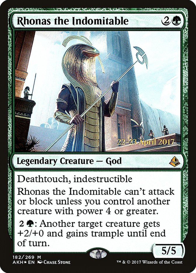 Rhonas the Indomitable PAKH-182S Amonkhet Promos Magic card