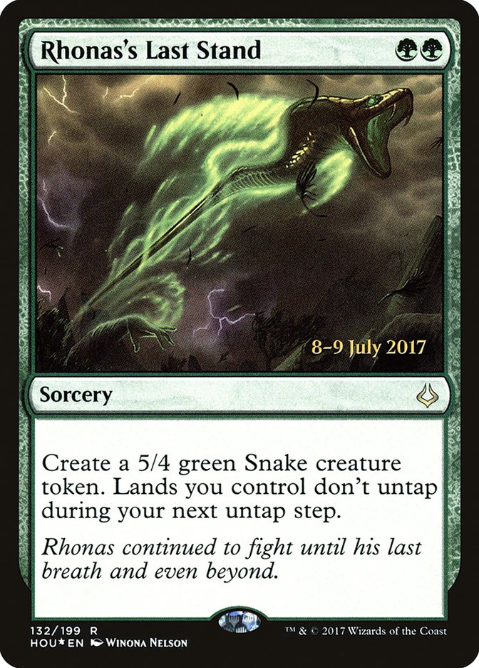 Rhonas's Last Stand PHOU-132S Hour of Devastation Promos Magic card