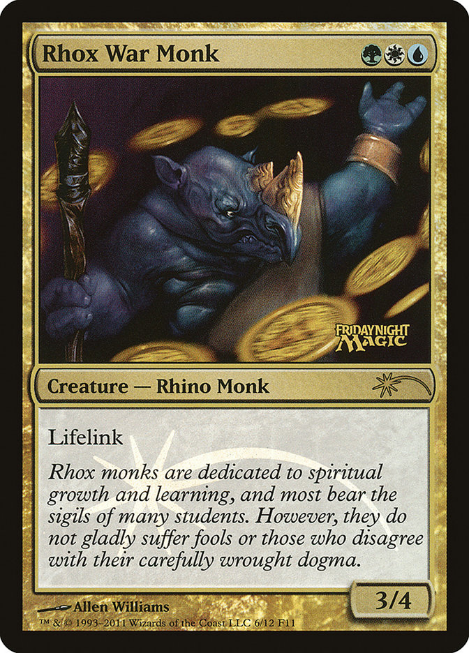 Rhox War Monk F11-6 Friday Night Magic 2011 Magic card