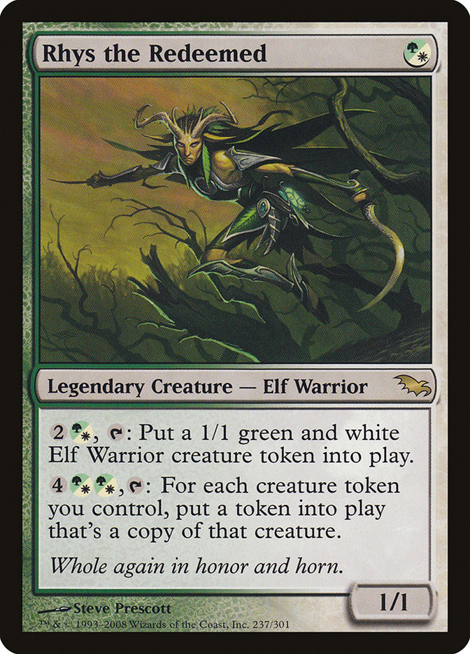 Rhys the Redeemed SHM-237 Shadowmoor Magic card