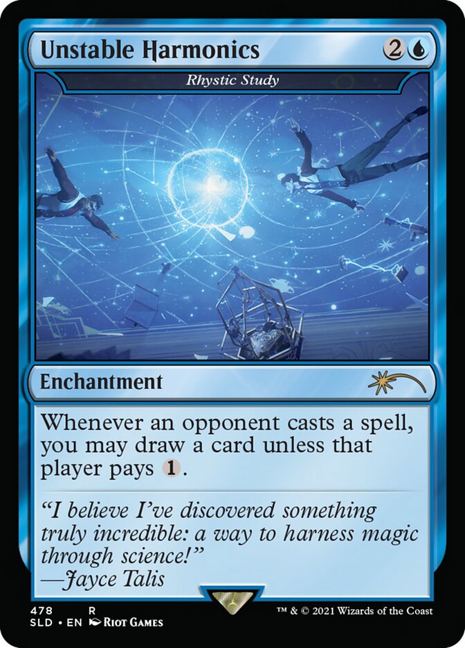 Rhystic Study SLD-478 Secret Lair Drop Magic card
