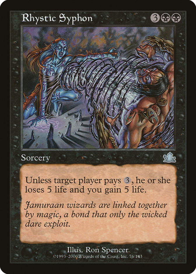 Rhystic Syphon PCY-76 Prophecy Magic card