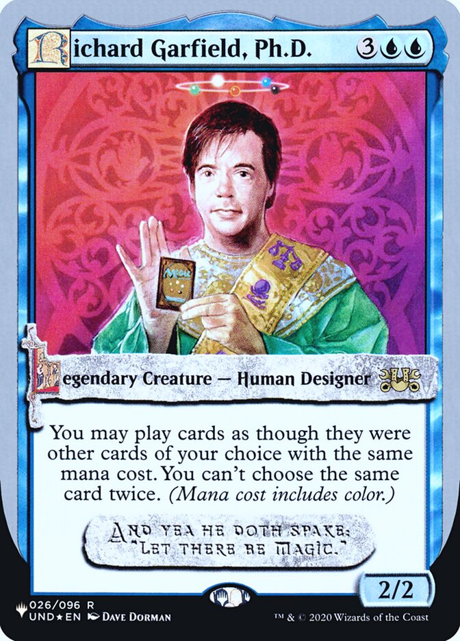 Richard Garfield, Ph.D. ULST-17 The List (Unfinity Foil Edition) Magic card