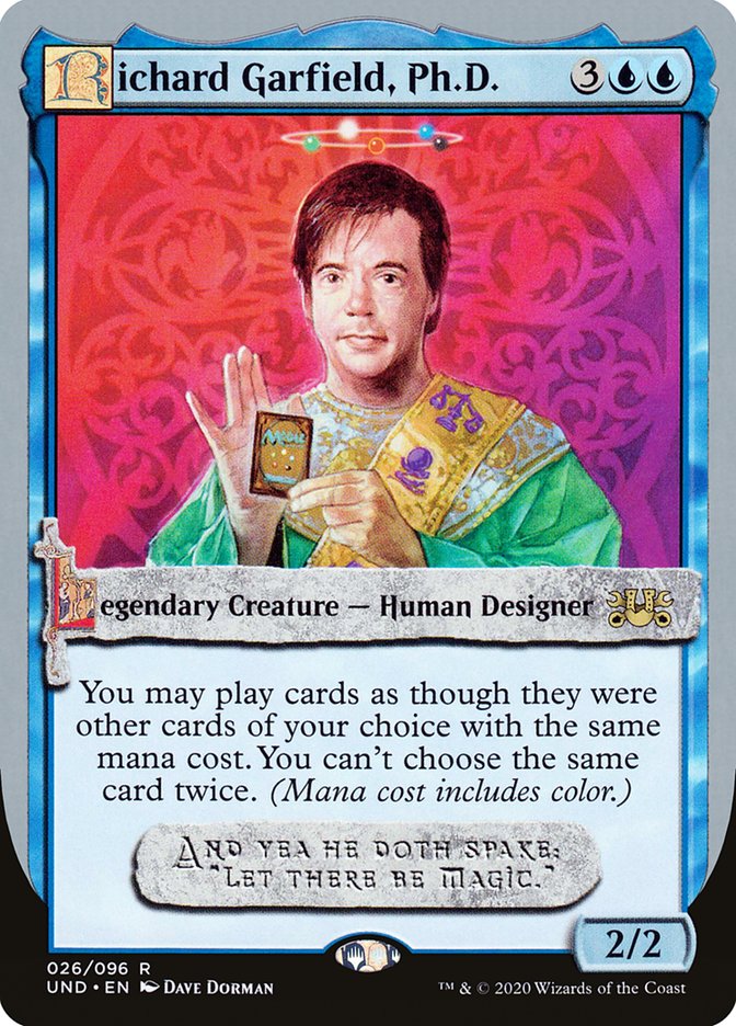 Richard Garfield, Ph.D. UND-26 Unsanctioned Magic card