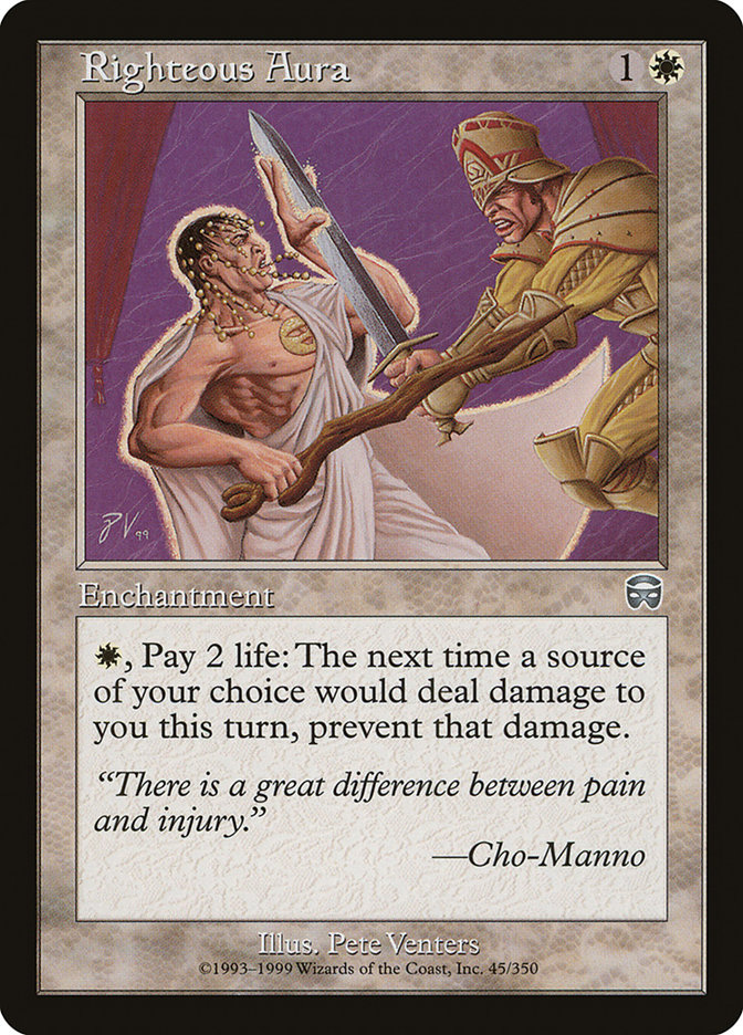 Righteous Aura MMQ-45 Mercadian Masques Magic card
