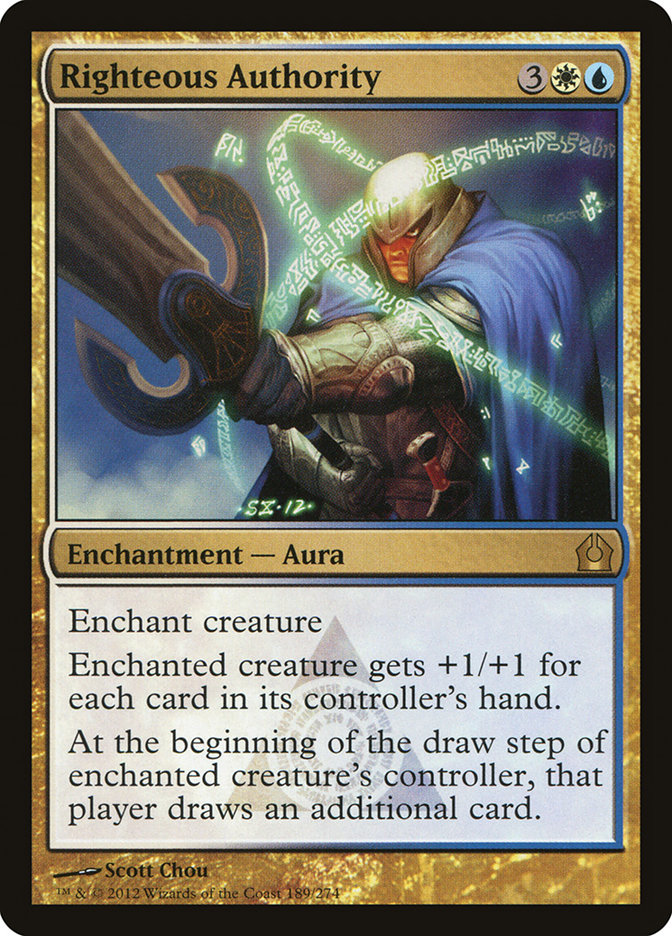 Righteous Authority RTR-189 Return to Ravnica Magic card