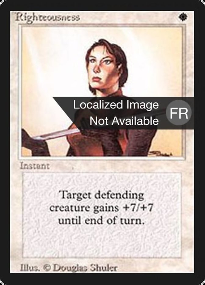 Righteousness FBB-37 Foreign Black Border Magic card