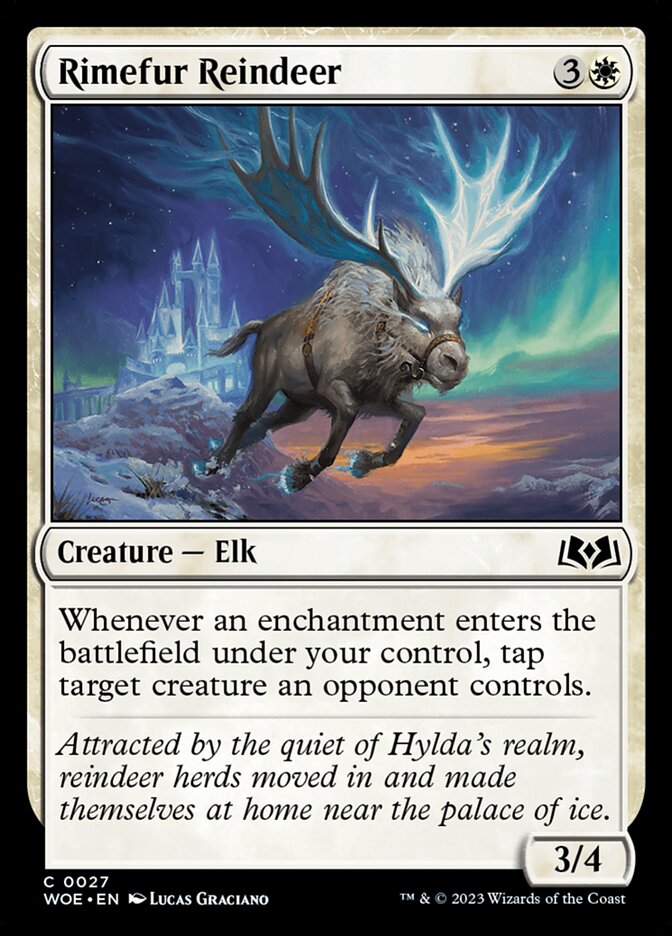 Rimefur Reindeer WOE-27 Wilds of Eldraine Magic card